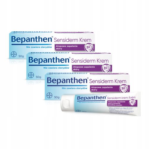 4x Bepanthen Sensiderm Krema 50g - Krema za Atopično in Draženo Kožo