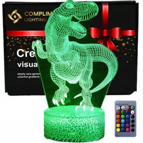 3D LED USB nočna lučka s daljinskim upravljalnikom