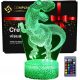 3D LED USB nočna lučka s daljinskim upravljalnikom