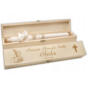 LESNA EKO škatla za gravirano krstno svečo