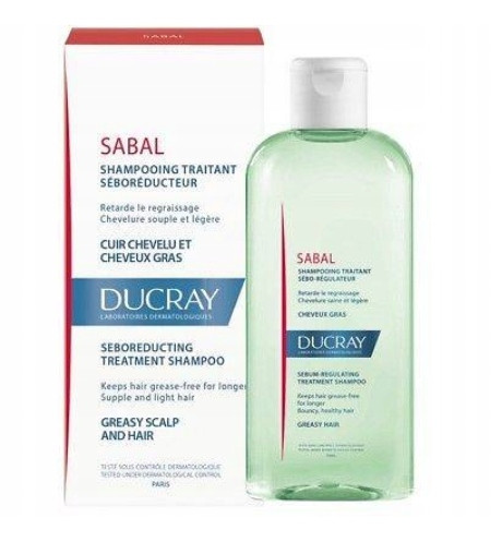 DUCRAY Sabal šampon za zmanjševanje izločanja sebuma, 200 ml