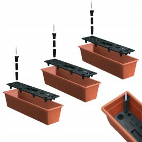   Balkonska škatla z avtomatskim namakanjem 60 x 18 cm, iz umetne mase