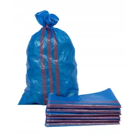 WORKI ZA ŽITO POLIPROPILEN 65x105 50KG MODRO ŠIVANI