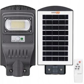   SuperLED solarna ulična svetilka 60 W 6000 lm, z daljinskim upravljalnikom