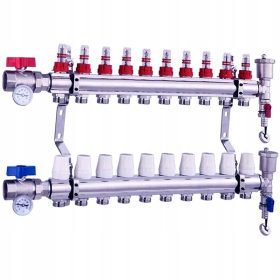 ROZDELILNIK talnega ogrevanja 10 sekcij NordicTec