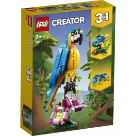 Eksotična LEGO Creator 3 v 1 31136 z barvito papigo