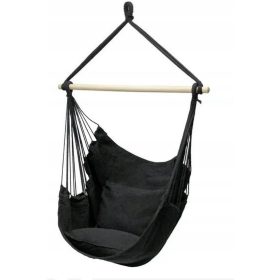 Viseči stol Brazilski z blazinami - Grafit, Krem