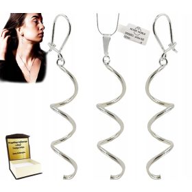 SREBRNI NAKIT S SPIRALNIMI GRAVURAMI 925