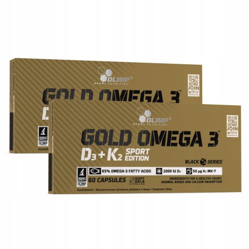 Gold Omega 3 D3 + K2 Sport Edition - Ključ Do Boljšega Zdravja Srca in Kosti