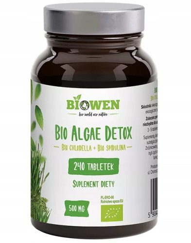 BIO Algae Detox: Spirulina in Chlorella v Tabletah, 500 mg, 240 Tablet