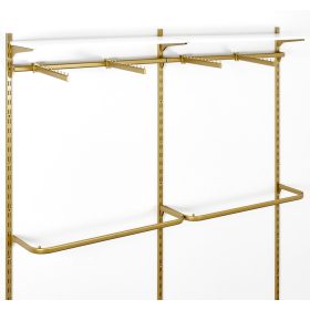   GARDEROBA DWUMODUŁOWA OPTI-GP1 GOLD (200x200cm) NA SISTEMU PROFILNIH STEN (UNIVERZALNI)