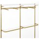 GARDEROBA DWUMODUŁOWA OPTI-GP1 GOLD (200x200cm) NA SISTEMU PROFILNIH STEN (UNIVERZALNI)