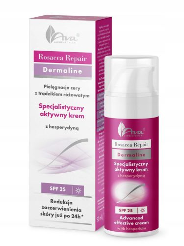 Ava Rosacea Repair aktivna dnevna krema s hesperidinom SPF25, 50ml