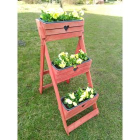 Stojalo za rože iz lesa 116 x 46 x 67 cm