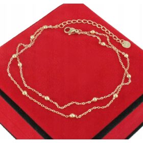ZLATA BRACELET ZA NOGE S KIRURŠKIM JEKLOM