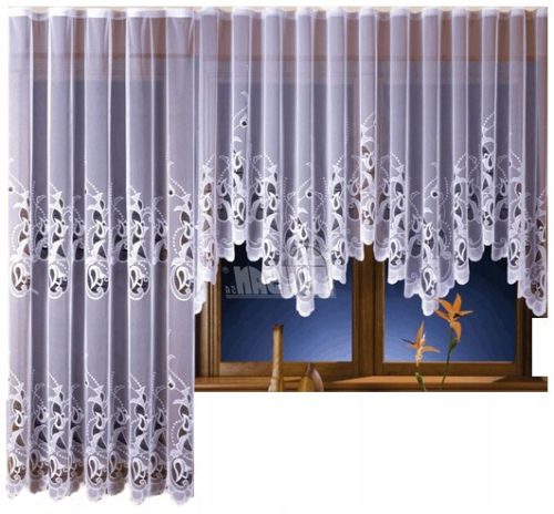 Elegantni komplet zaves JUSTI 200x250 + 350x160 cm (2 zavesi)