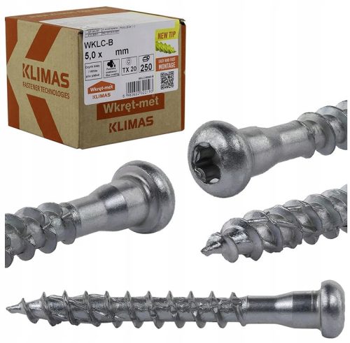 Lesni vijaki Klimas Wkręt-met® WKLC 5,0x50 mm 250 kos.