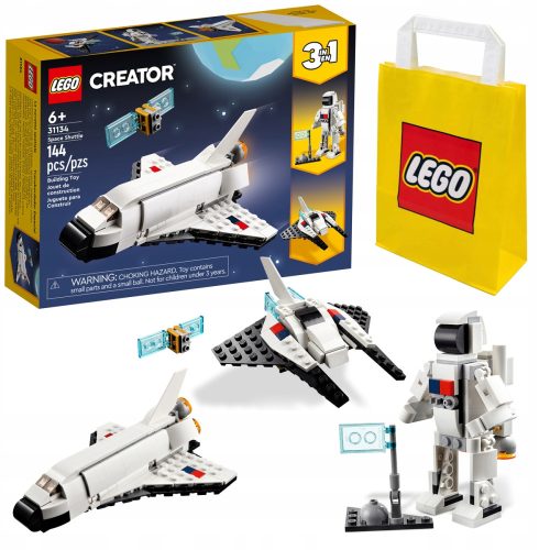 LEGO Ustvarjalec 3 v 1 31134 Vesoljska ladja + rumena LEGO vrečka 24x8x18 cm