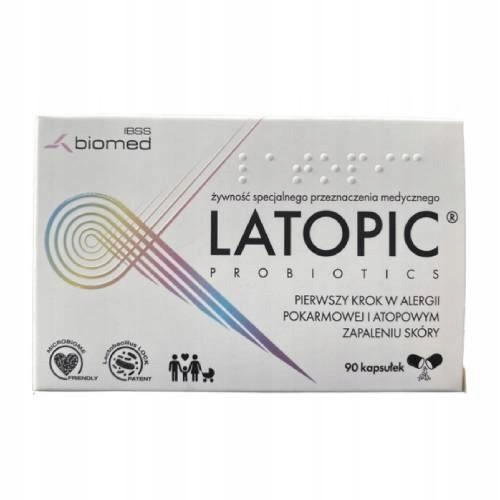 Latopic - Kapsule za lajšanje simptomov alergije in atopičnega dermatitisa, 90 kapsul