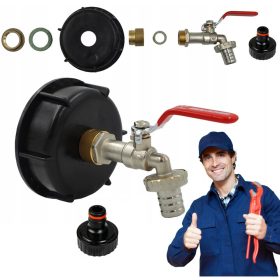   Kakovostni kovinski pipa za 3" (99 mm) ventil na posodah IBC