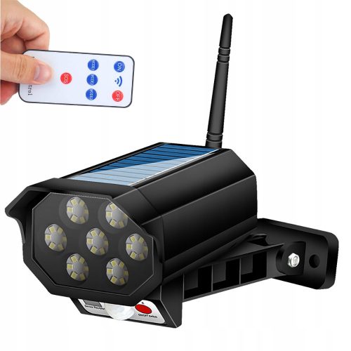 Učinkovita solarna vrtna svetilka s senzorjem gibanja in mraka | imitacija kamere CCTV