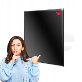   Kopalniški ventilator VERONI GLASS Black DOSPEL Ø100 WCH, senzor vlage, timer, higrostat