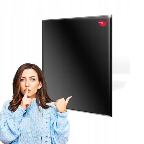 Kopalniški ventilator VERONI GLASS Black DOSPEL Ø100 WCH, senzor vlage, timer, higrostat