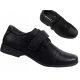 evlji za otroke Apawwa Eco Leather, komunijški copati na velcro, črna, št. 37