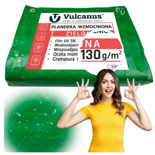 Vulkanus® 5x8m zelena pokrivna pregrinjala - univerzalna in vzdržljiva zaščita