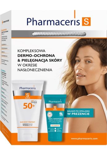 Zaščitni balzam za telo Pharmaceris S SPF 50+ in pomirjujoči regeneracijski balzam po sončenju