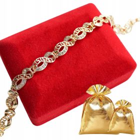 Zlata grška jeklena zapestnica s čudovitim vzorcem