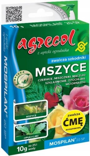 AGRECOL Mospilan 20 SP - Univerzalni insekticid za učinkovito zatiranje listnih uši, pušmarjevih moljev in drugih škodljivcev 10G