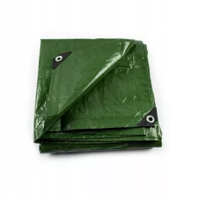   Ojačana zaščitna ponjava zelene barve 120g, dimenzije 5x6 m
