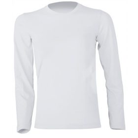 T-SHIRT za otroke / mladostnike z dolgimi rokavi, bela