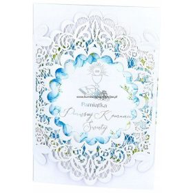   Izrezana komunijna voščilnica - Eleganten in unikaten spomin na poseben dan