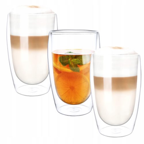 Wessper Kristalna Latte Kozarec 450 ml 3 kos
