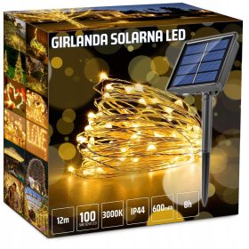 Interlook solarna girlanda 100 LED 12m
