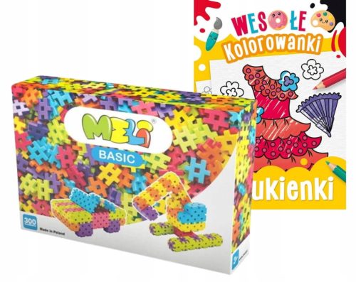 KONSTRUKCIJSKI KOCKI MELI Osnovni komplet 300 kos. + BREZPLAČNA BARVANKA