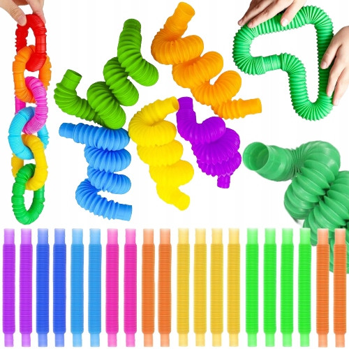 RURKE SENZORIČNE CEVKE POP TUBE SET 40 KOSOV