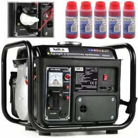   Profesionalni bencinski agregat Keltin 720 W + 5× Olje za dvotaktne motorje Geko G82010 100 ml
