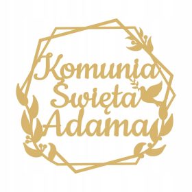   Elegantna dekoracija za prvo sveto obhajilo - Personalizirana lesena obročna dekoracija za posebno priložnost