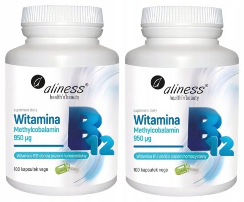 Aliness Vitamina B12 Methylcobalamin 950 µg 100 kapsul - Brez dodatkov