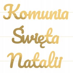 Girlanda za Prvo Sveto Obhajilo z Zlatim Dekorjem