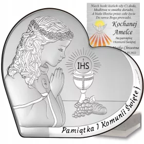  SPOMINEK PRVEGA SVETEGA OBHAJILA SREBRNA SLIKA