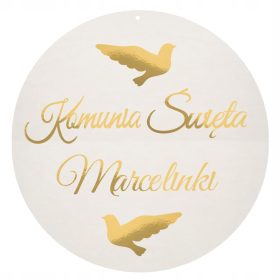 Dekorativni komplet za obhajilo s personaliziranim banerjem