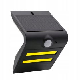 Ulična solarna svetilka GSLED 1,5 W 200 lm, črna