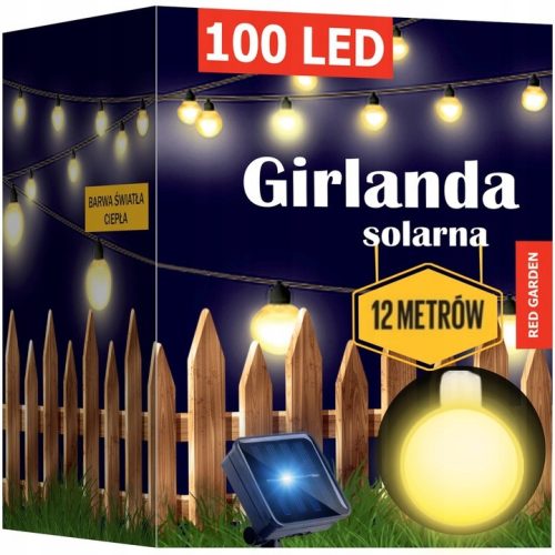 Solarne girlande Red Garden 1400 cm