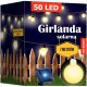 Slovenian Name: Girlanda Red Garden 700 cm solarna vrt Solarne svetilke 50 LED žarnic za balkon 7 metrov