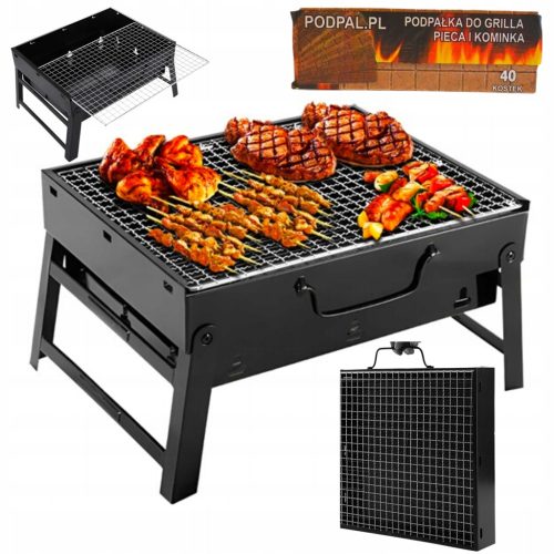  TURISTIČNI ŽAR PRENOSNI NA OGLJE ZLOŽLJIV BBQ KAMPIRSKI KOVČEK ŽAR