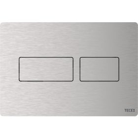   Gumb za splakovanje straniščne školjke iz Tece Solid kolekcije v srebrni barvi